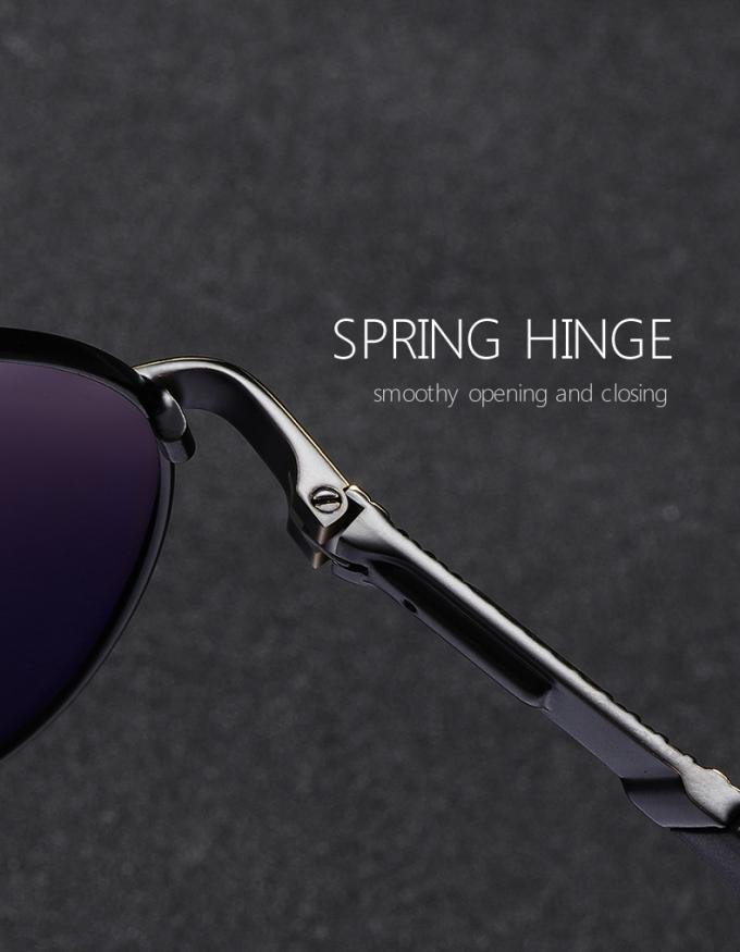 Vintage Aluminum 143mm Metal Frame Polarized Sunglasses Coating Lens Driving Shades 1