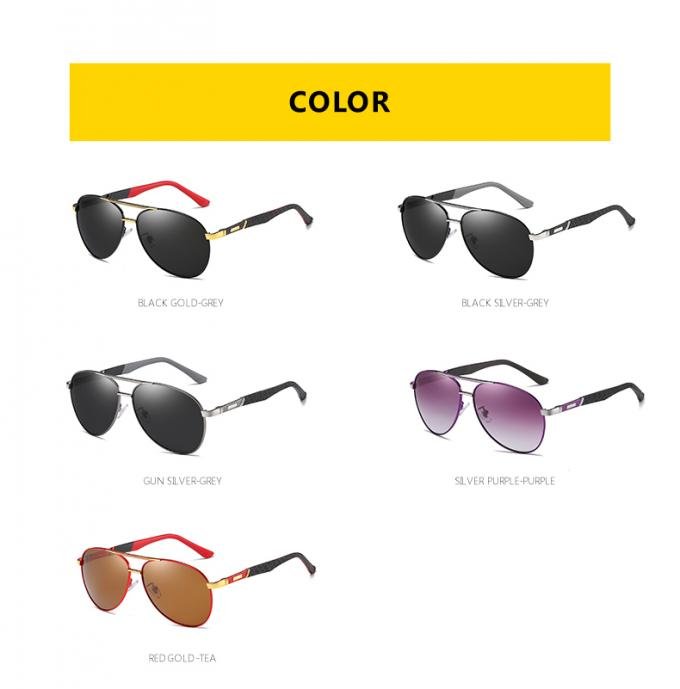 Vintage Aluminum 143mm Metal Frame Polarized Sunglasses Coating Lens Driving Shades 4