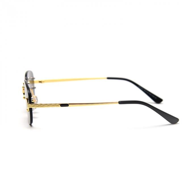 Metal Square Frameless Sunglasses UV400 Punk Personality Street Photography 4