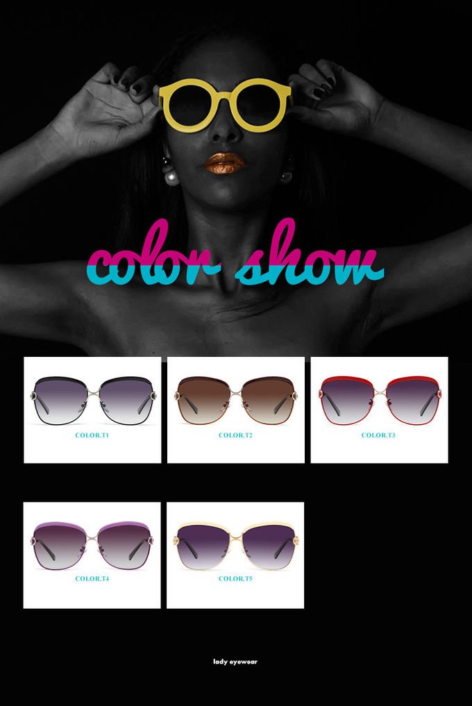 BSCI 145MM Women Polarized Vintage Big Frame Sunglasses Ladies Shades 4