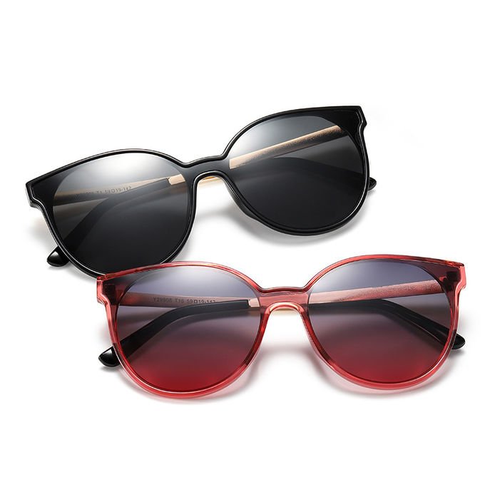 Unisex Metal UV400 Vintage Sun Shades Girls 150MM Retro Cateye Sunglasses Women 7