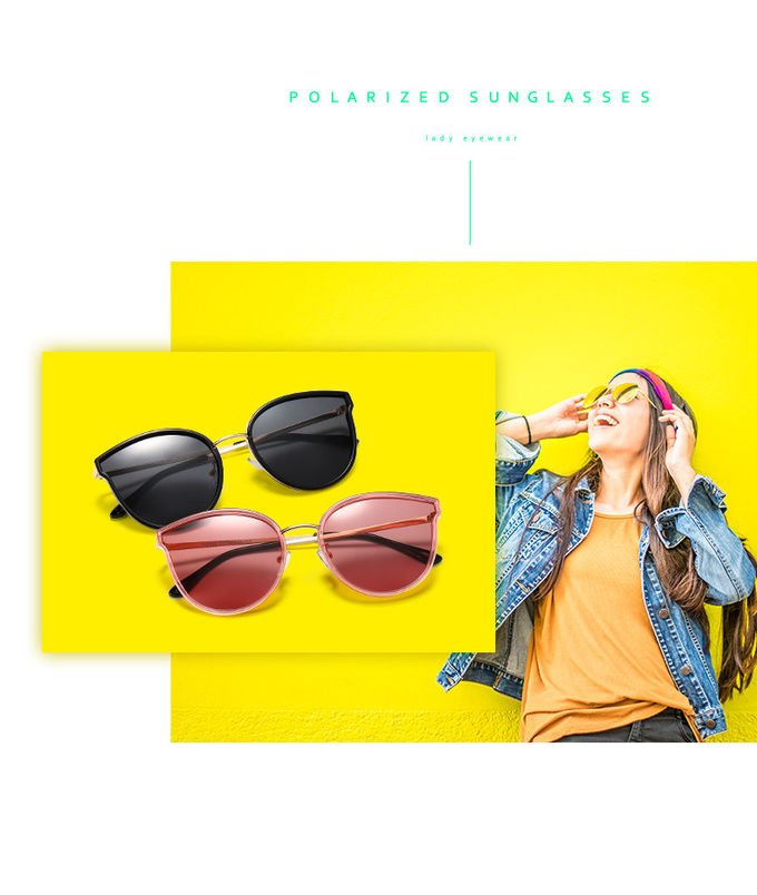 Trendy UV400 Big Frame Personalized Driving 142MM Women Sunglasses 5