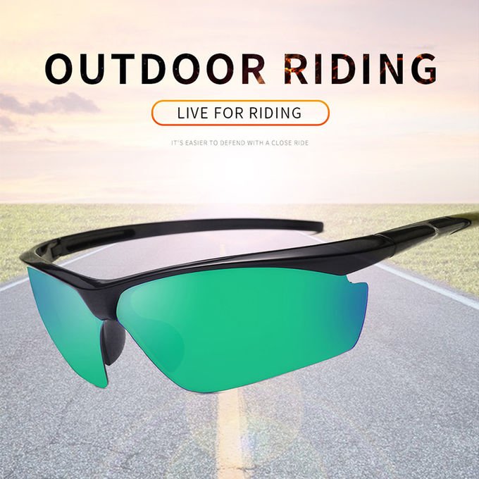Irregular Lens Athletic Eye Glasses Light Weight BSCI Optical Cycling Glasses 0