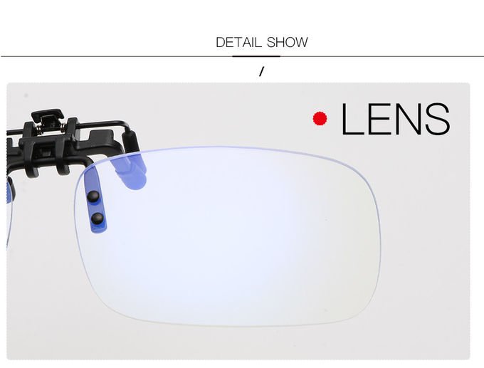 BSCI 128MM Anti Blue Light Blocking Glasses Men Women Flip Up Clip On Sunglasses Optical Frames 2