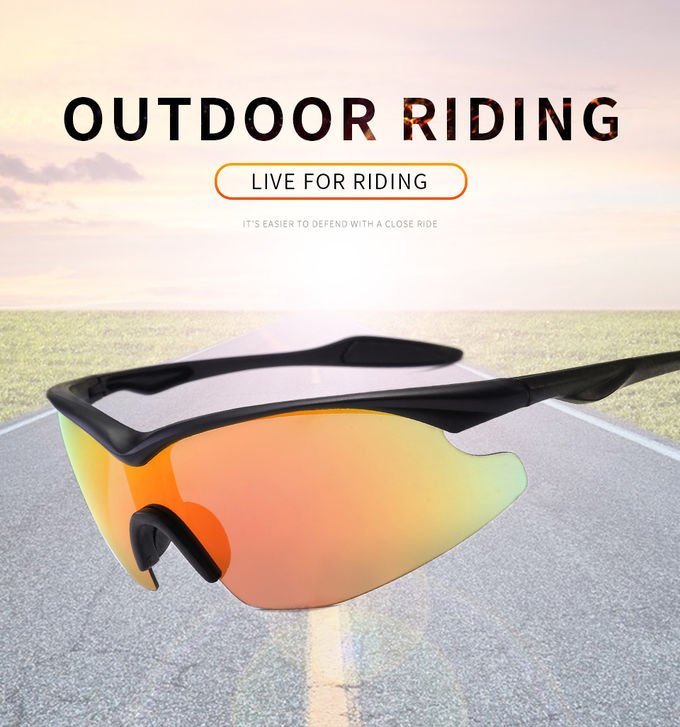 Outdoor Men Bike BSCI SGS Half Frame Glasses Windproof Sports Polarized Sunglasses 0