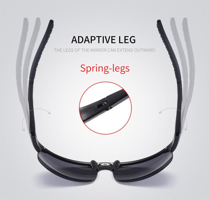 Outdoor Men Bike BSCI SGS Half Frame Glasses Windproof Sports Polarized Sunglasses 2
