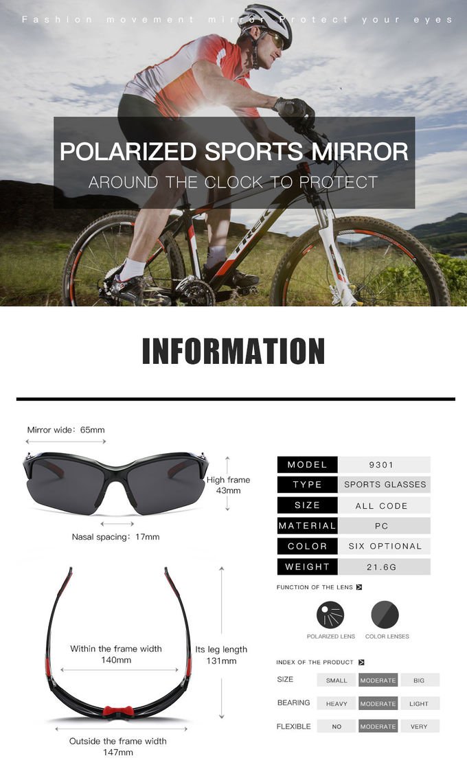 BSCI Polarized Cycling Sunglasses Driving Sports Road Cycling Glasses 0