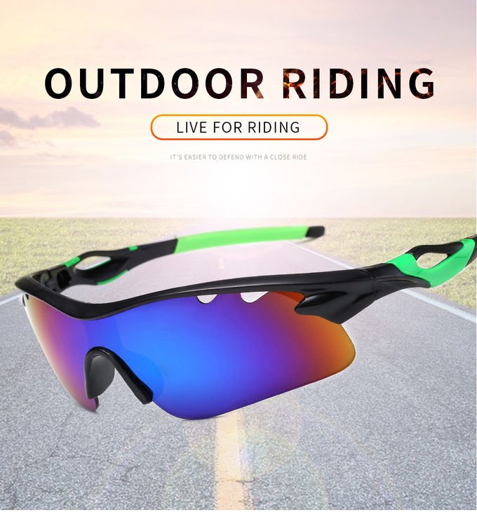 Outside Cycling Polarized Sports Sunglasses 4 Interchangeable Lenses 0
