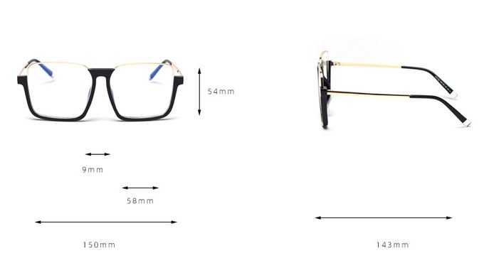 Transparent Computer Glasses Frame Women Men Anti Blue Light Round Eyewear Blocking Glasses Optical Spectacle Eyeglass 8