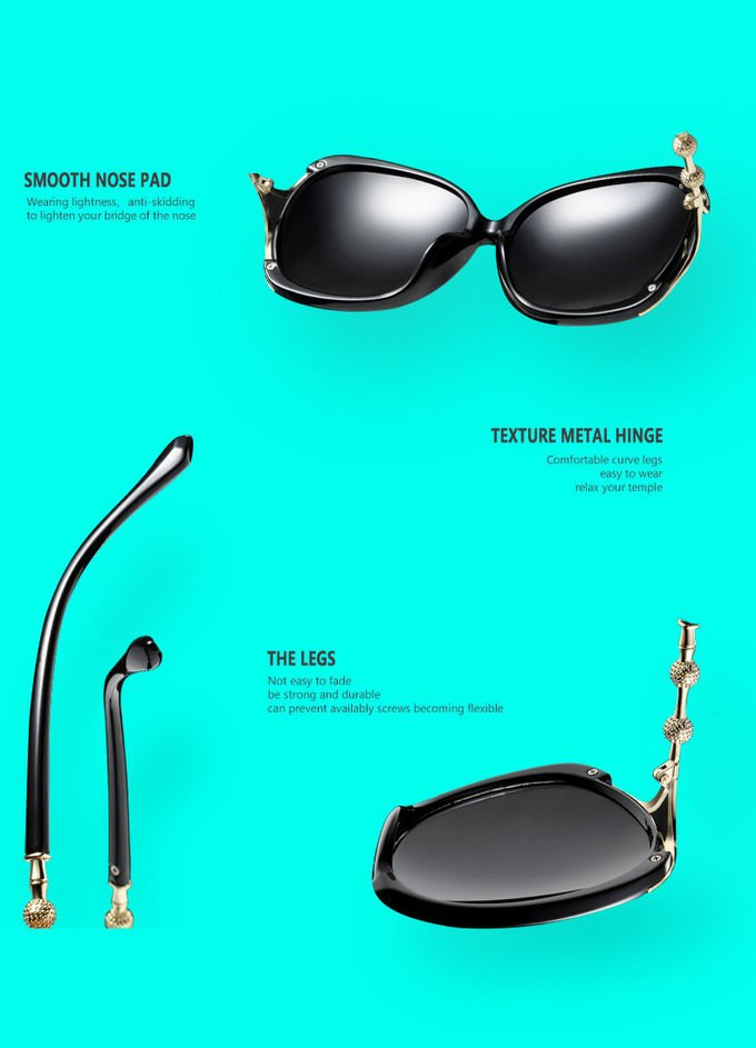 UV400 Square Luxury Sunglasses Designer Authentic Round Retro Ladies Shades 4