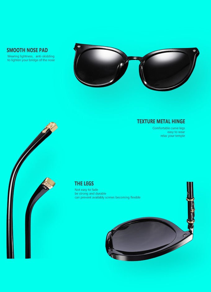 PC Polarized UV400 PC Sunglasses And Eye Health Impact Resistant 3