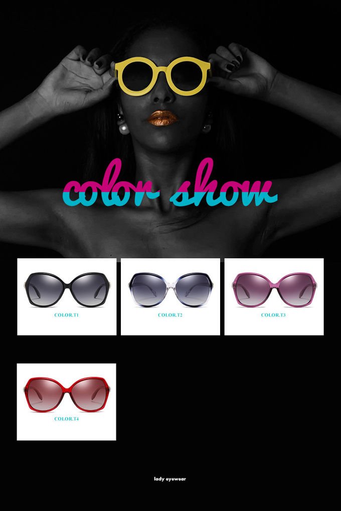 144MM PC Sunglasses Women'S Polarized With Readers Diamond Decoration 8