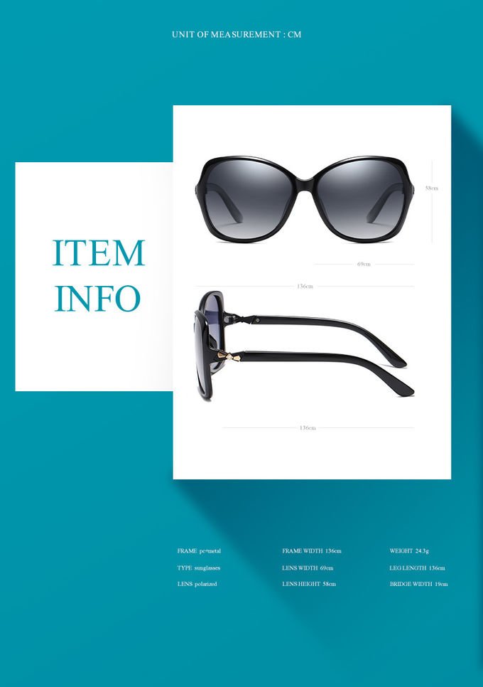 Female Clout UV400 Big Frame Glasses 2021 Stylish Polarized Sunglasses Brand Your Logo 2