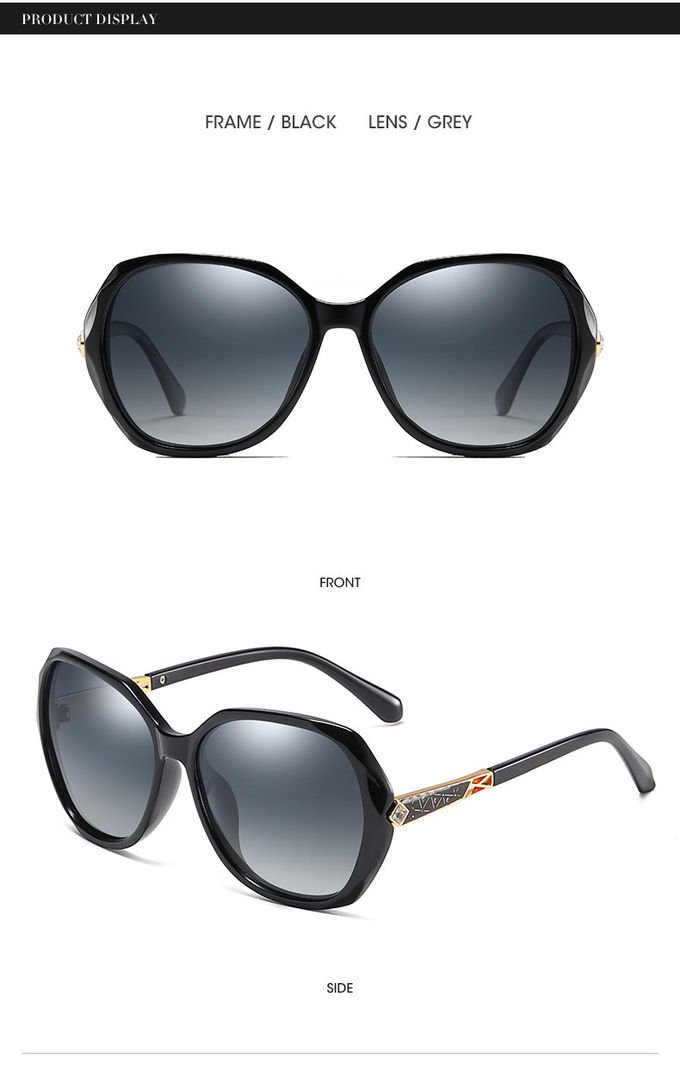Big Frame Oversize PC Sunglasses Tide Polarizer Anti UV 5