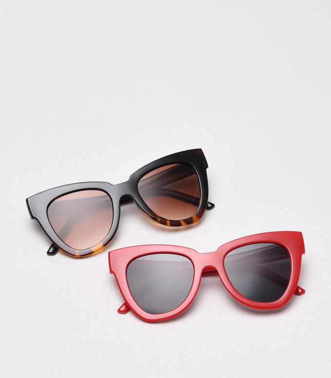 Trendy Fashion BSCI Women Cat Eye Sunglasses 147MM Leopard Frame 0