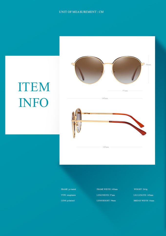 Retro Summer TAC UV400 Protection Sunglasses Metal Women Men Polarized 2