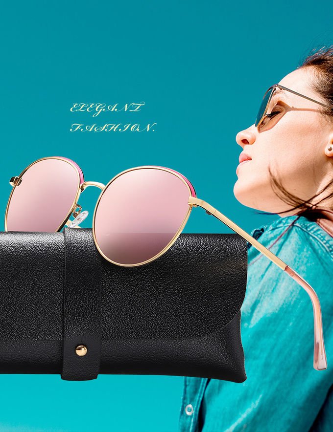 Retro Summer TAC UV400 Protection Sunglasses Metal Women Men Polarized 1