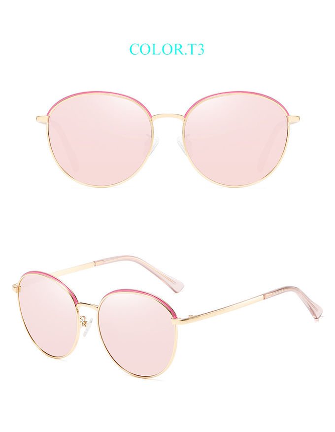 Retro Summer TAC UV400 Protection Sunglasses Metal Women Men Polarized 5