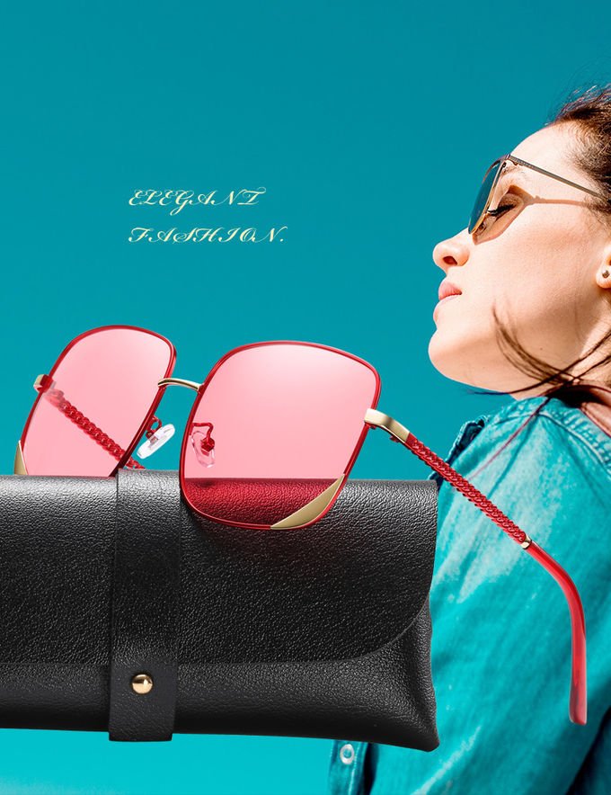 Driving Windproof Custom Polarized Sunglasses 146MM UV400 Polarized Sunglasses Women'S 0
