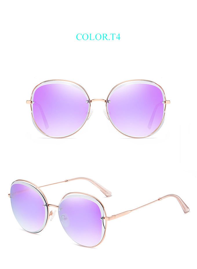 Luxury 146MM Cat Eye Square Sunglasses Authentic Italy BSCI Ladies Designer Sunglasses 7