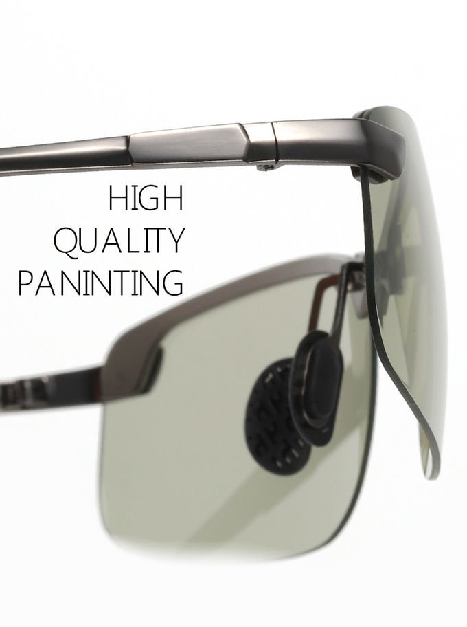 Polarized Photochromic Mens Luxury Sunglasses BSCI Color Changing Lens 4