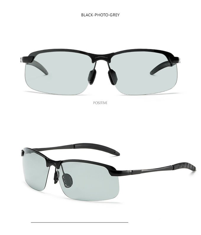 Polarized Photochromic Mens Luxury Sunglasses BSCI Color Changing Lens 8