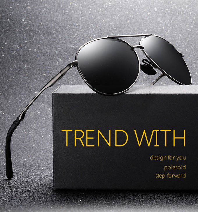 TAC Polarized Men Sunglasses Driving Anti Glare UV400 141MM Vintage Spring Hinge Sunglasses 0