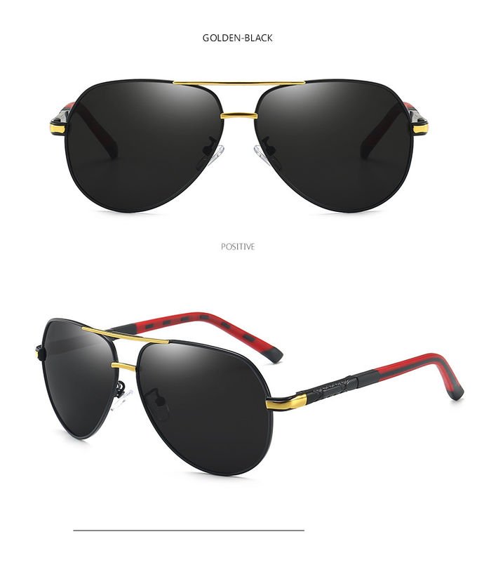 Stylish UV400 Polarized Sunglasses Black Square Unisex Vendors Trendy Mens 6