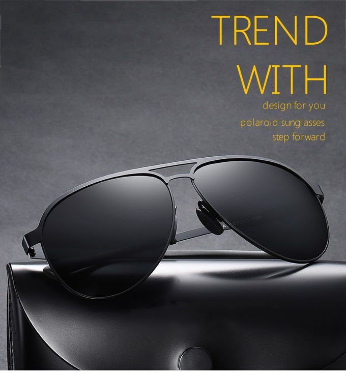 UV400 Pilot Sunglasses Polarized Metal Luxury Shades Gentleman 0