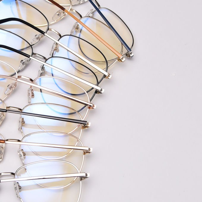 Oversized Rectangle Metal Anti Blue Ray Computer Glasses Outdoor Optical Frame 9