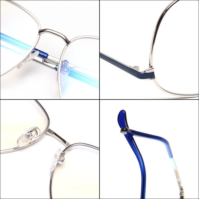 Oversized Rectangle Metal Anti Blue Ray Computer Glasses Outdoor Optical Frame 10