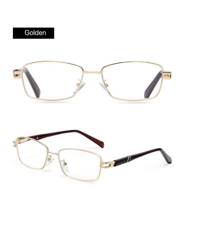 Rectangle Designer Reading Glasses For Men Reading Glasses Metal Progressive Multifocal 4