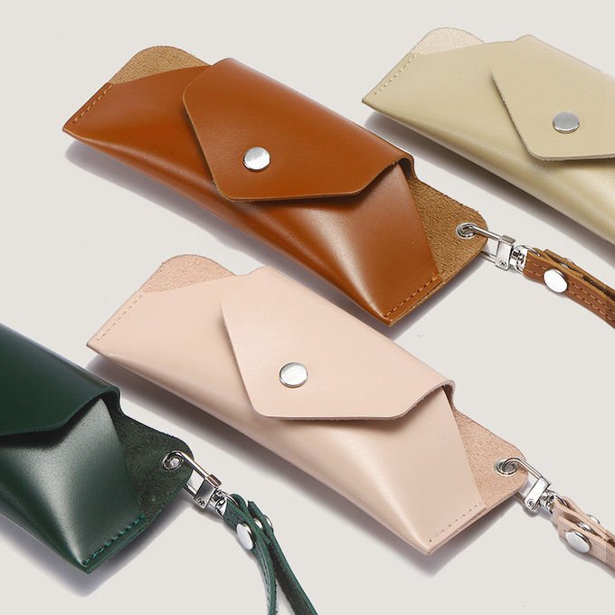 Simple Design Pu Leather Glasses Case Holder Organizer Travel Glasses Pouch 0