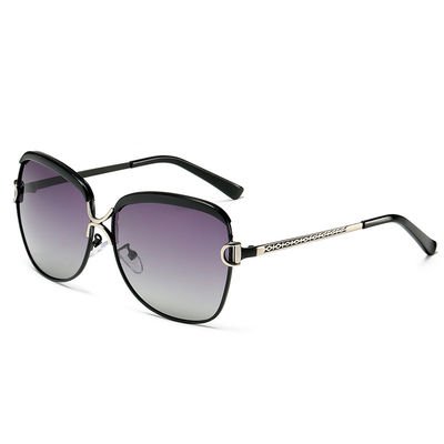 BSCI 145MM Women Polarized Vintage Big Frame Sunglasses Ladies Shades