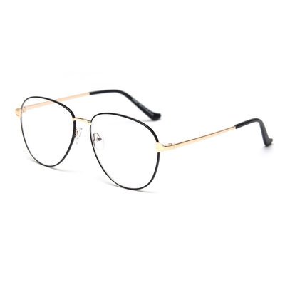 Oversized Rectangle Metal Anti Blue Ray Computer Glasses Outdoor Optical Frame