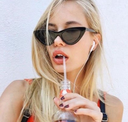 Butterfly Cat Eye Frame Glasses Trendy Street Style Hot Sale Sunglasses