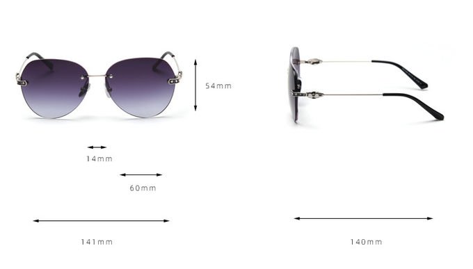 Captain Fashion Cool 141mm Metal Frame Polarized Sunglasses Big Metal Frame Glasses 2