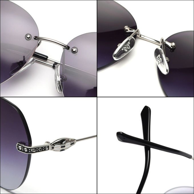 Captain Fashion Cool 141mm Metal Frame Polarized Sunglasses Big Metal Frame Glasses 1