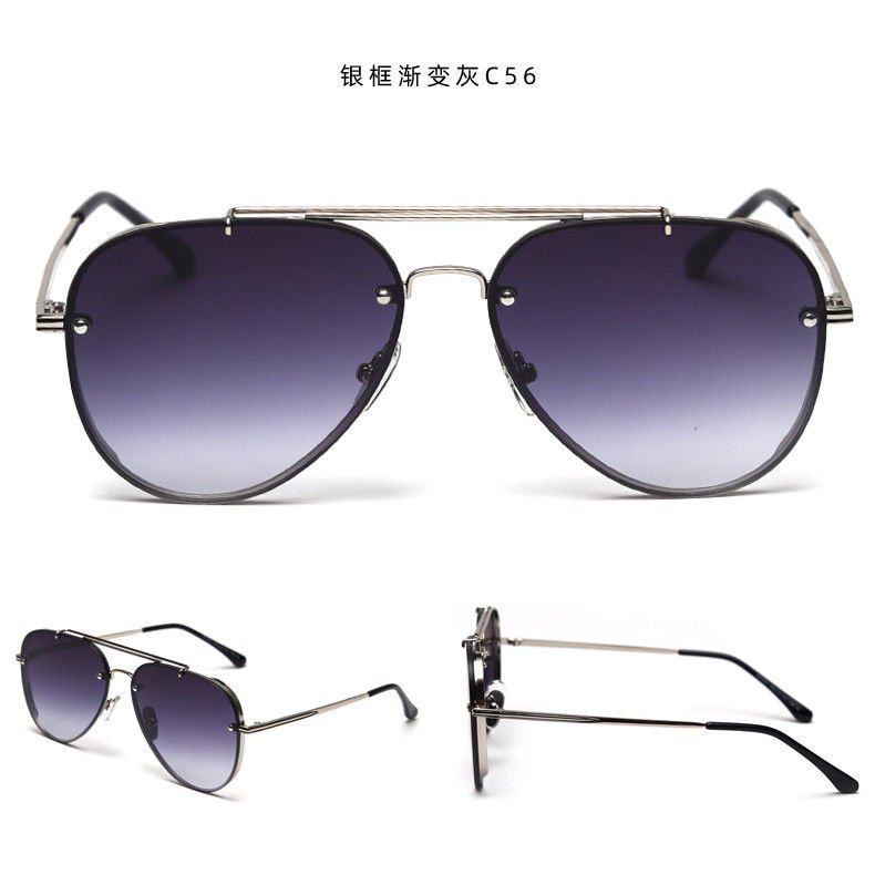 UVA Rays Metal Frame Polarized Sunglasses UV400 Women Rimless Sunglasses