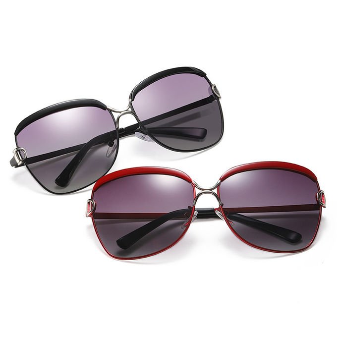 BSCI 145MM Women Polarized Vintage Big Frame Sunglasses Ladies Shades 7