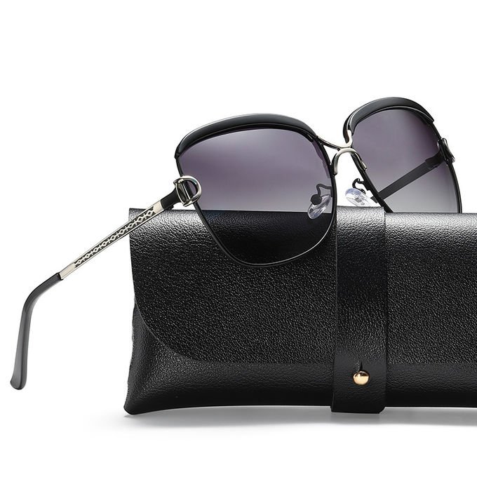 BSCI 145MM Women Polarized Vintage Big Frame Sunglasses Ladies Shades 6