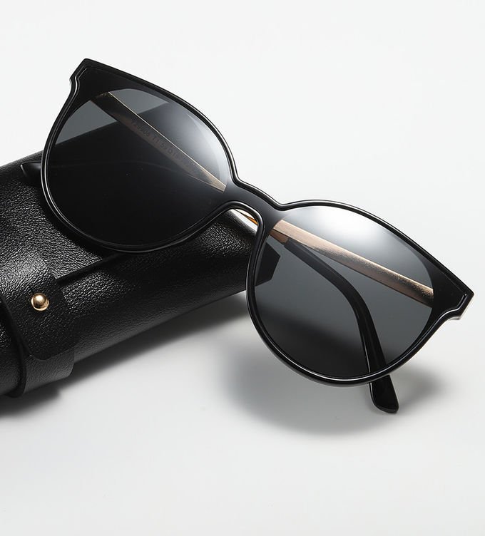 Unisex Metal UV400 Vintage Sun Shades Girls 150MM Retro Cateye Sunglasses Women 5