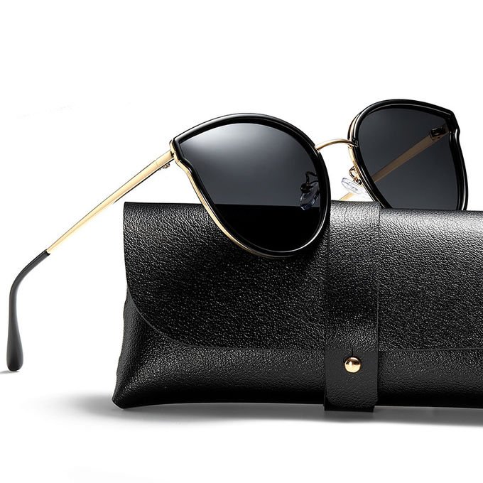 Trendy UV400 Big Frame Personalized Driving 142MM Women Sunglasses 6