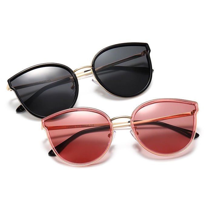 Trendy UV400 Big Frame Personalized Driving 142MM Women Sunglasses 7