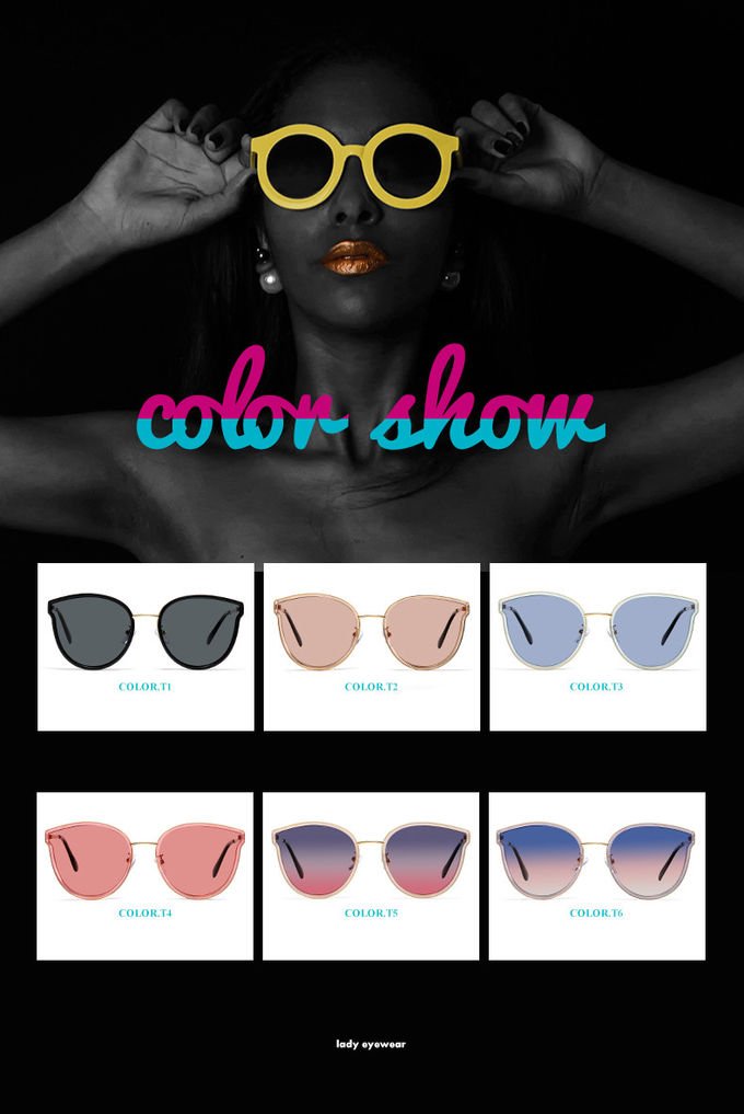 Trendy UV400 Big Frame Personalized Driving 142MM Women Sunglasses 4