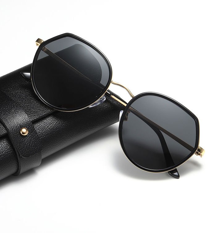 Polarized Women BSCI 142MM Resin Lens Sunglasses Luxury PC With Metal 6