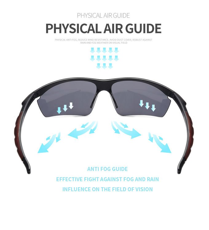 Irregular Lens Athletic Eye Glasses Light Weight BSCI Optical Cycling Glasses 2
