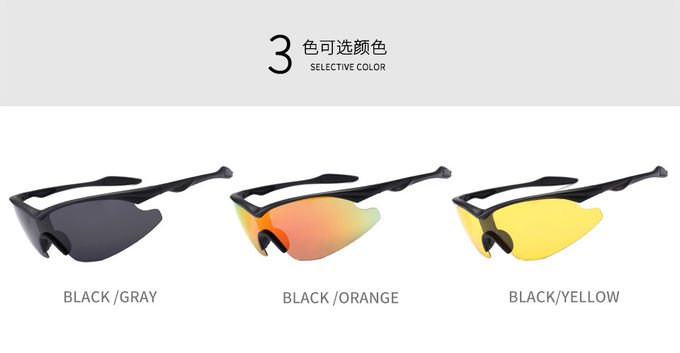 Outdoor Men Bike BSCI SGS Half Frame Glasses Windproof Sports Polarized Sunglasses 5