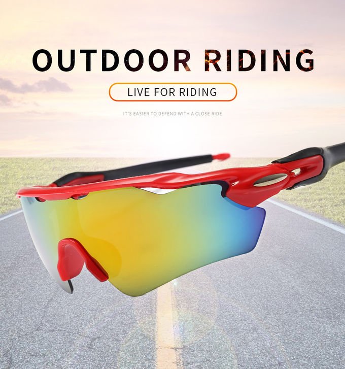 Outside Cycling Explosion Proof Bicycle 139MM Sports Sunglasses BSCI 0