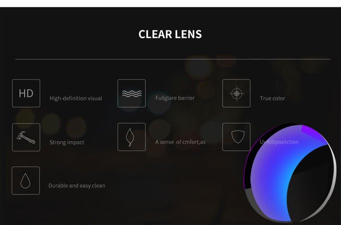 Windproof BSCI 134MM Rimless Sports Sunglasses 5 Lens Polarized Cycling 9